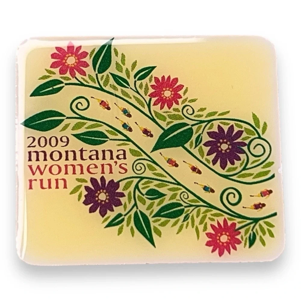 2009 Montana Womens Run Pin Race Western Floral